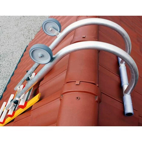 LEITER EXPERTEN - MATISERE Universal- Dachfirsthaken Kompatibel Mit Allen Arten Von Leitern. Der Firstbügel Wir An Den Sprossen Fixiert, Große Auflagefläche Aus Gummi Schützt - 55002 3 LEITER EXPERTEN - MATISERE Universal- Dachfirsthaken Kompatibel Mit Allen Arten Von Leitern. Der Firstbügel Wir An Den Sprossen Fixiert, Große Auflagefläche Aus Gummi Schützt - 55002 – Bild 3