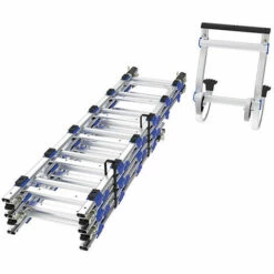 TUBESCA COMABI Steckbare Dachleiter 5-teilig Klipeo 6.90m Mit Firstbügel, Sprossenabstand 25cm - KLIPEO/250