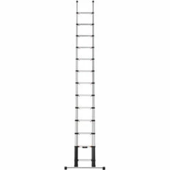 LEITER EXPERTEN - MATISERE Teleskopleiter 4,10m TELESTEPS Mit Traverse, Aus Aluminium - TEL-70241WS