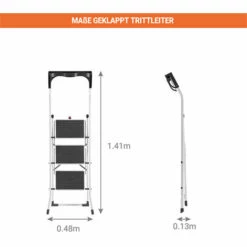 HAILO Trittleiter 3 Stufen Avec Garde-corps - 4343-011 -Leitern Verkaufsladen 10221881 3