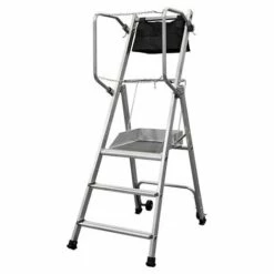 STEHLEITER EXPERTEN - MATISERE Profi Stehleiter 2 Stufen - Maximale Arbeitshöhe 2.50m - 18.162