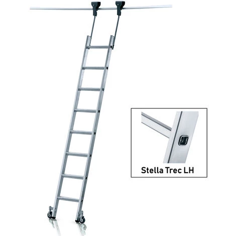 Zarges Regalleiter Fahrbar Stella Trec LH Mit 14 Sprossen 1 Zarges Regalleiter Fahrbar Stella Trec LH Mit 14 Sprossen