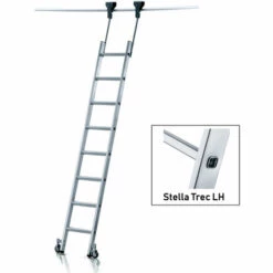 Zarges Regalleiter Fahrbar Stella Trec LH Mit 6 Sprossen