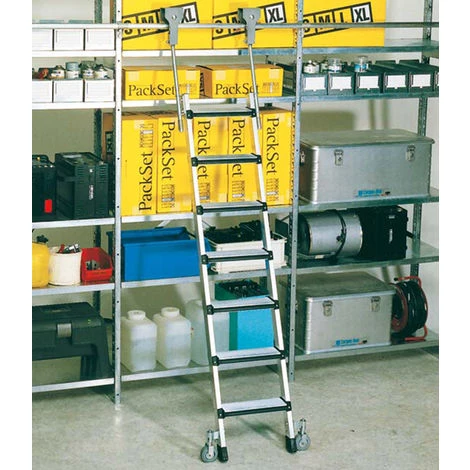 Zarges Regalleiter Fahrbar Stella Trec LH Mit 6 Sprossen 5 Zarges Regalleiter Fahrbar Stella Trec LH Mit 6 Sprossen – Bild 5