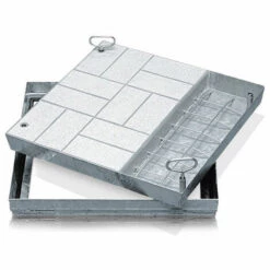 Zarges Schachtabdeckung Aus Stahl Mit Wanne 1000 Mm X 1000 Mm