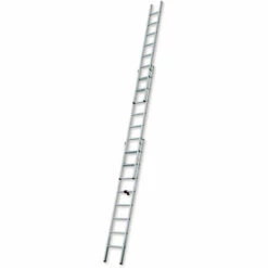 G&UUML;NZBURGER STEIGTECHNIK Günzburger Rettungstechnik Dachleiter 16 Sprossen 403mm Weite Aluminium British Standard