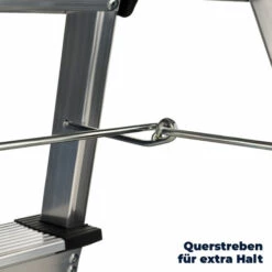 Flexilife Aluminium Tritt / Leiter Trittleiter Klapptritt 2 X 3 Stufen Bis 150 Kg Belastbar, Höhe: Ca. 60 Cm -Leitern Verkaufsladen 12134865 4