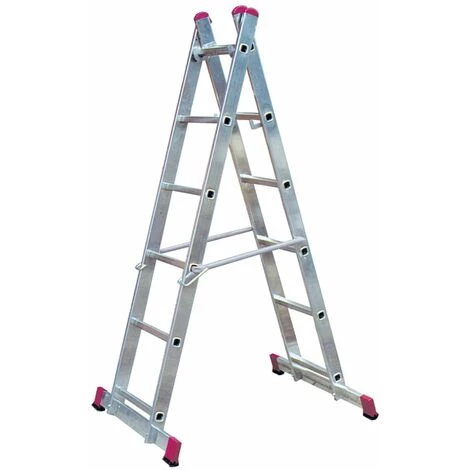 "KRAUSE SYSTEMS" Krause Corda Alu Leiter-Gerüst Multigerüst Stehleiter 2x6 Sprossen Klappleiter 3 "KRAUSE SYSTEMS" Krause Corda Alu Leiter-Gerüst Multigerüst Stehleiter 2x6 Sprossen Klappleiter – Bild 3