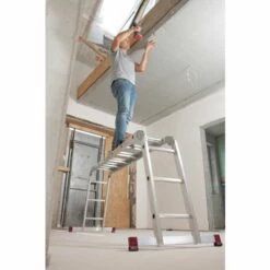 "KRAUSE SYSTEMS" Krause Corda Aluleiter 4in1 Multifunktion 4x3 Mehrzweckleiter Mit Plattform-Set 9 "KRAUSE SYSTEMS" Krause Corda Aluleiter 4in1 Multifunktion 4x3 Mehrzweckleiter Mit Plattform-Set -Leitern Verkaufsladen 12201260 5