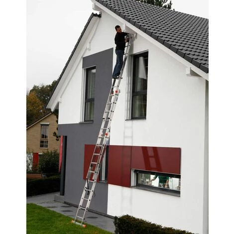 "KRAUSE SYSTEMS" Krause Tribilo Aluleiter 6,9m 3x9 Vielzweckleiter Multifunktionsleiter 3-teilig 2 "KRAUSE SYSTEMS" Krause Tribilo Aluleiter 6,9m 3x9 Vielzweckleiter Multifunktionsleiter 3-teilig – Bild 2