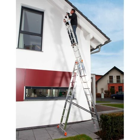 "KRAUSE SYSTEMS" Krause Tribilo Aluleiter 6,9m 3x9 Vielzweckleiter Multifunktionsleiter 3-teilig 4 "KRAUSE SYSTEMS" Krause Tribilo Aluleiter 6,9m 3x9 Vielzweckleiter Multifunktionsleiter 3-teilig – Bild 4