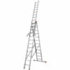 "KRAUSE SYSTEMS" Krause Tribilo Alu Vielzweckleiter Mehrzweckleiter 3-teilig 3x12 Sprossen Leiter