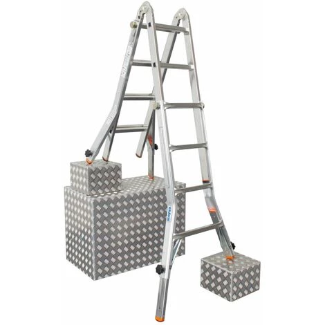 "KRAUSE SYSTEMS" Krause Televario Alu Teleskopleiter Mehrzweckleiter 4x4 Sprossen Treppenleiter 1 "KRAUSE SYSTEMS" Krause Televario Alu Teleskopleiter Mehrzweckleiter 4x4 Sprossen Treppenleiter