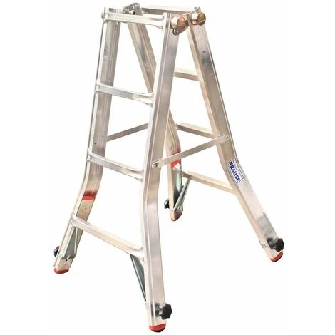 "KRAUSE SYSTEMS" Krause Televario Alu Teleskopleiter Mehrzweckleiter 4x4 Sprossen Treppenleiter 4 "KRAUSE SYSTEMS" Krause Televario Alu Teleskopleiter Mehrzweckleiter 4x4 Sprossen Treppenleiter – Bild 4