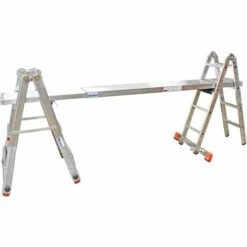 KRAUSE SYSTEMS Krause Televario Alu Teleskopleiter Mehrzweckleiter 4x5 Sprossen Gelenkleiter -Leitern Verkaufsladen 12201366 5