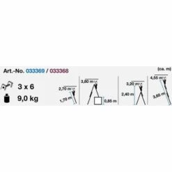 KRAUSE SYSTEMS Krause Corda Alu Vielzweckleiter Treppenleiter 3 X 6 3,65 M Mehrzweckleiter -Leitern Verkaufsladen 12205080 5 1