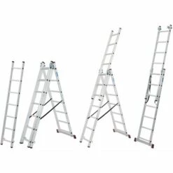 KRAUSE SYSTEMS Krause CORDA Aluleiter Vielzweckleiter 4,2m Multifunktionsleiter Mehrzweckleiter