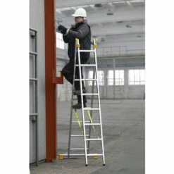 LEITER EXPERTEN - MATISERE Aluminium Mehrzweckleiter, 2-teilig Und Selbsttragend 8 Sprossen - 8508