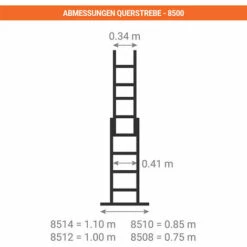 LEITER EXPERTEN - MATISERE Aluminium Mehrzweckleiter, 2-teilig Und Selbsttragend 10 Sprossen - 8510 -Leitern Verkaufsladen 13696328 5