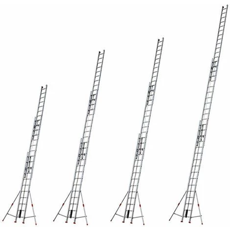 LEITER EXPERTEN - MATISERE Seilzugleiter 3-teilig Aus Aluminium Mit 2 Seilen 8,50m 3x11 Sprossen - R35-3 3 LEITER EXPERTEN - MATISERE Seilzugleiter 3-teilig Aus Aluminium Mit 2 Seilen 8,50m 3x11 Sprossen - R35-3 – Bild 3