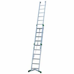 LEITER EXPERTEN - MATISERE Aluminium Seilzugleiter Mit Stabilisierendem Fuss 5,10m Lang - P320-2F