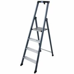 Krause SePro S Stufenstehleiter Eloxiert 4 Stufen