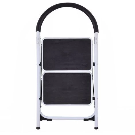 COSTWAY Trittleiter Klapptritt Weiss, Stehleiter Klappbar, Haushaltsleiter Stufenleiter Platzsparend, Metall, Stufenstehleiter 150 Kg Tragkraft 2-Stufen-Trittleiter 4 COSTWAY Trittleiter Klapptritt Weiss, Stehleiter Klappbar, Haushaltsleiter Stufenleiter Platzsparend, Metall, Stufenstehleiter 150 Kg Tragkraft 2-Stufen-Trittleiter – Bild 4