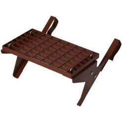 TOPLEITER Dachtritt-Set 42x25cm, Klemm-Montage, Rotbraun