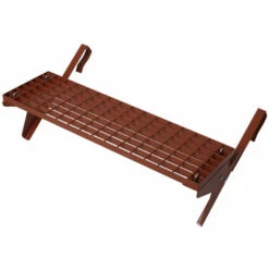 TOPLEITER Dachtritt-Set 80x25cm Für Großflächenziegel Ab 44cm Ziegellänge, Klemm-Montage, Rot