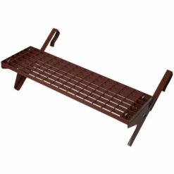 TOPLEITER Dachtritt-Set 80x25cm Für Großflächenziegel Ab 44cm Ziegellänge, Klemm-Montage, Rotbraun