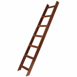 TOPLEITER Alu-Dachleiter Mit 7 Sprossen 1,96 M Rotbraun