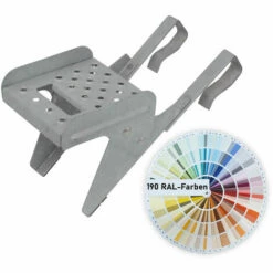 TOPLEITER Einzeltritt-Set 18x20cm, Klemm-Montage, Verzinkt