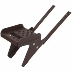 TOPLEITER Einzeltritt-Set 18x20cm, Schraub-Montage, Braun