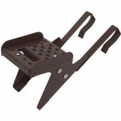 TOPLEITER Einzeltritt-Set 18x20cm Für Größflächenziegel Ab 44cm, Klemm-Montage, Braun