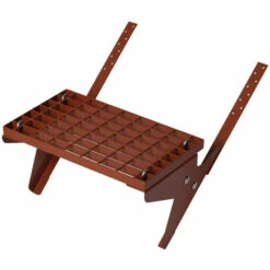 TOPLEITER Dachtritt-Set 42x25cm, Schraub-Montage, Rot