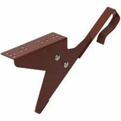 TOPLEITER Universal Laufroststütze, Klemm-Montage, Rotbraun