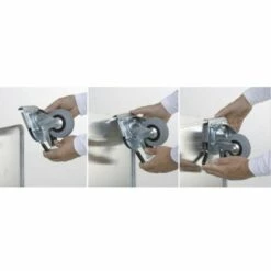 ZARGES Clip-On Lenkrollensatz 2 Lenkrollen.Durchm. 100mm