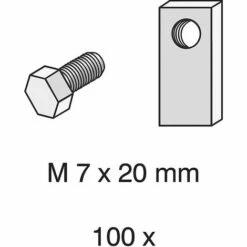 Hofe Schrauben - Mit Spezialmuttern - M 7 X 15 Mm, VE 100 Stk -Leitern Verkaufsladen 15607079 3