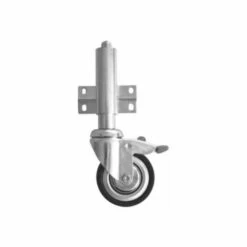 GUENZBURGER STEIGTECHNIK Fahrsatz - 4 Federrollen Mit Feststellern - Für Arbeitspodest Fahrgestell