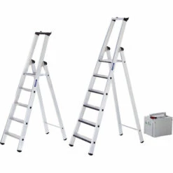 EUROKRAFTPRO Günzburger Steigtechnik Stufen-Stehleiter, Einseitig - Ausführung Gepolstert - 8 -Leitern Verkaufsladen 15617428 3