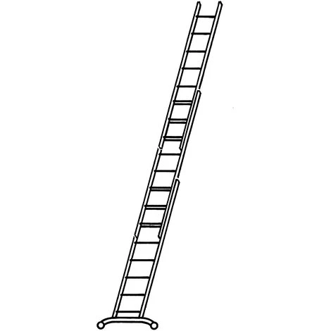 HYMER Alu-Mehrzweckleiter - Einsteigermodell, Max Arbeitshöhe 7,31 M 3 HYMER Alu-Mehrzweckleiter - Einsteigermodell, Max Arbeitshöhe 7,31 M – Bild 3
