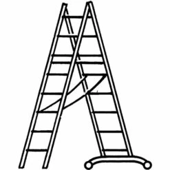 HYMER Alu-Mehrzweckleiter - Einsteigermodell, Max Arbeitshöhe 5,96 M -Leitern Verkaufsladen 15619716 4