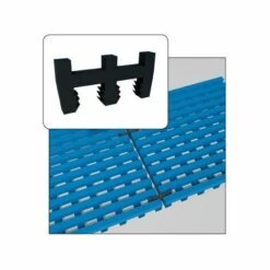 JUSTRITE Notrax Verbinder, Schwarz - Für Antirutschmatte - Für Länge Und Breite Verbinder