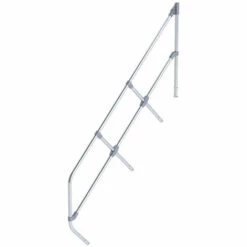 GUENZBURGER STEIGTECHNIK Zweites Geländer - Für Industrietreppe, Neigungswinkel 45° - 16 Stufen Geländer -Leitern Verkaufsladen 15628840 3