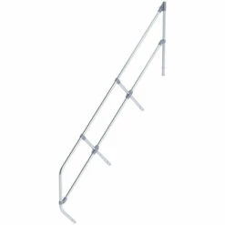 GUENZBURGER STEIGTECHNIK Zweites Geländer - Für Industrietreppe, Neigungswinkel 45° - 16 Stufen Geländer -Leitern Verkaufsladen 15628840 4