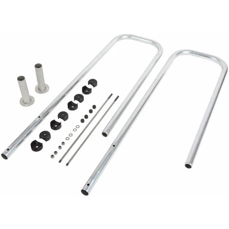 HAILO PROFESSIONAL Hailo Ausstiegsholmbügel Paar Für Steigleitern AHB-L Aus Aluminium Für Leiterhom 72x25mm 1 HAILO PROFESSIONAL Hailo Ausstiegsholmbügel Paar Für Steigleitern AHB-L Aus Aluminium Für Leiterhom 72x25mm