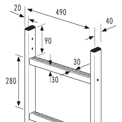 HAILO PROFESSIONAL Hailo Steigleiter Einzelelement Stahl Verzinkt 1,68m 2 HAILO PROFESSIONAL Hailo Steigleiter Einzelelement Stahl Verzinkt 1,68m – Bild 2