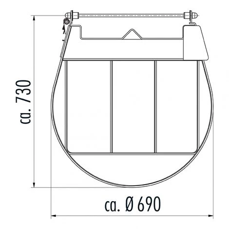 HAILO PROFESSIONAL Hailo Schwenkverschluss DIN Aluminium, Rechts Für Zylinderschloss 3 HAILO PROFESSIONAL Hailo Schwenkverschluss DIN Aluminium, Rechts Für Zylinderschloss – Bild 3