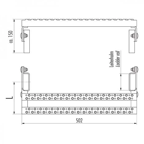 HAILO PROFESSIONAL Hailo Austrittsverlängerung Für Steigleitern 40x20mm Typ STO Stahl Verzinkt 225-300mm 2 HAILO PROFESSIONAL Hailo Austrittsverlängerung Für Steigleitern 40x20mm Typ STO Stahl Verzinkt 225-300mm – Bild 2