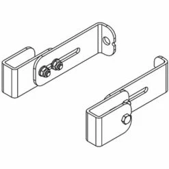 HAILO PROFESSIONAL Hailo Wandhalter Für Rundschacht Und Gerade Wand Für Leitertyp 9635/9636, 250-330mm Wandabstand